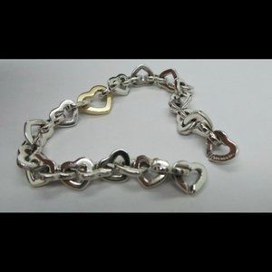 Authentic Tiffany & Co silver heart bracelet Vintage